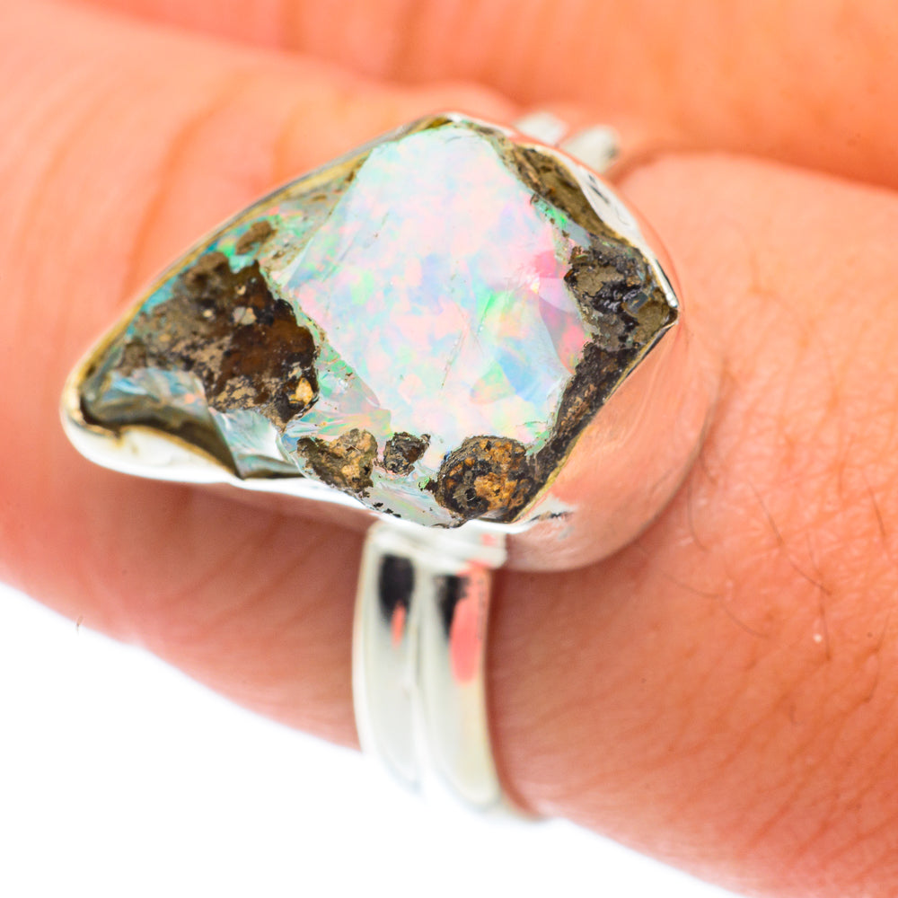 Ethiopian Opal Rings handcrafted by Ana Silver Co - RING65176