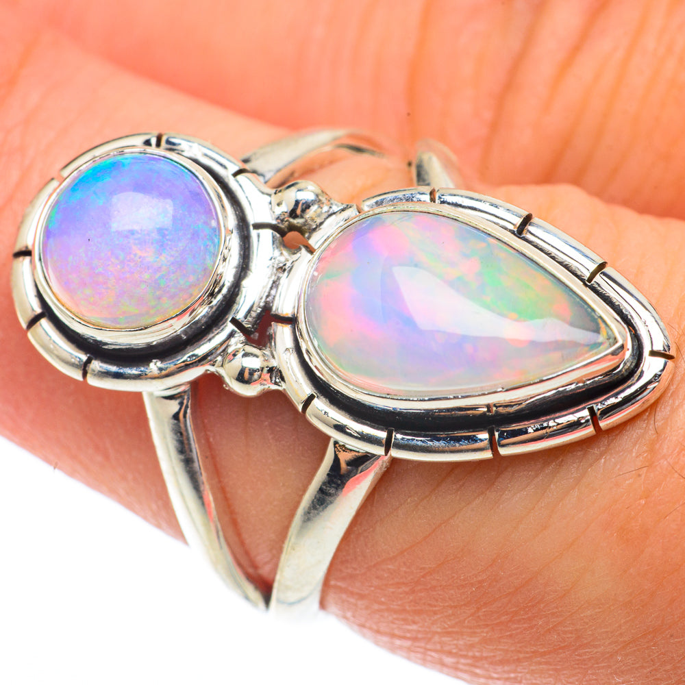 Ethiopian Opal Rings handcrafted by Ana Silver Co - RING65177