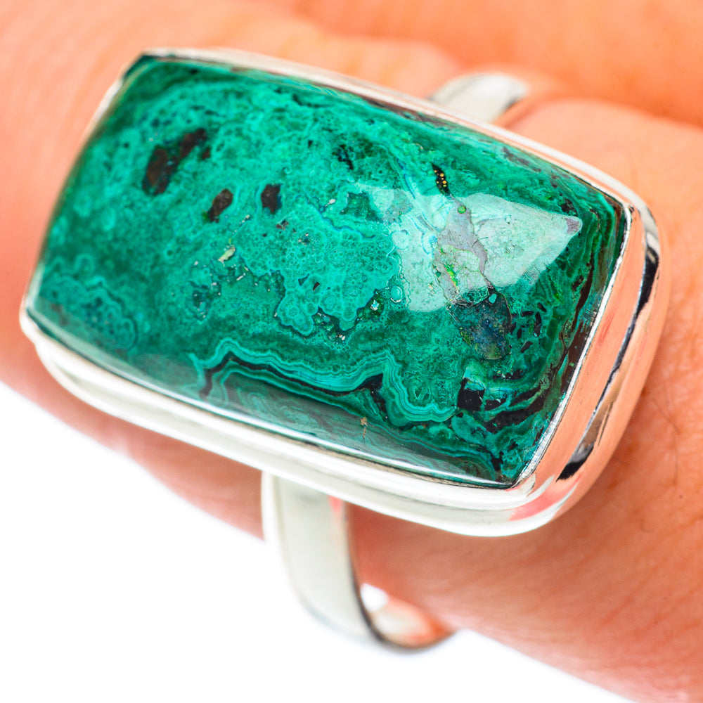 Chrysocolla Rings handcrafted by Ana Silver Co - RING65184