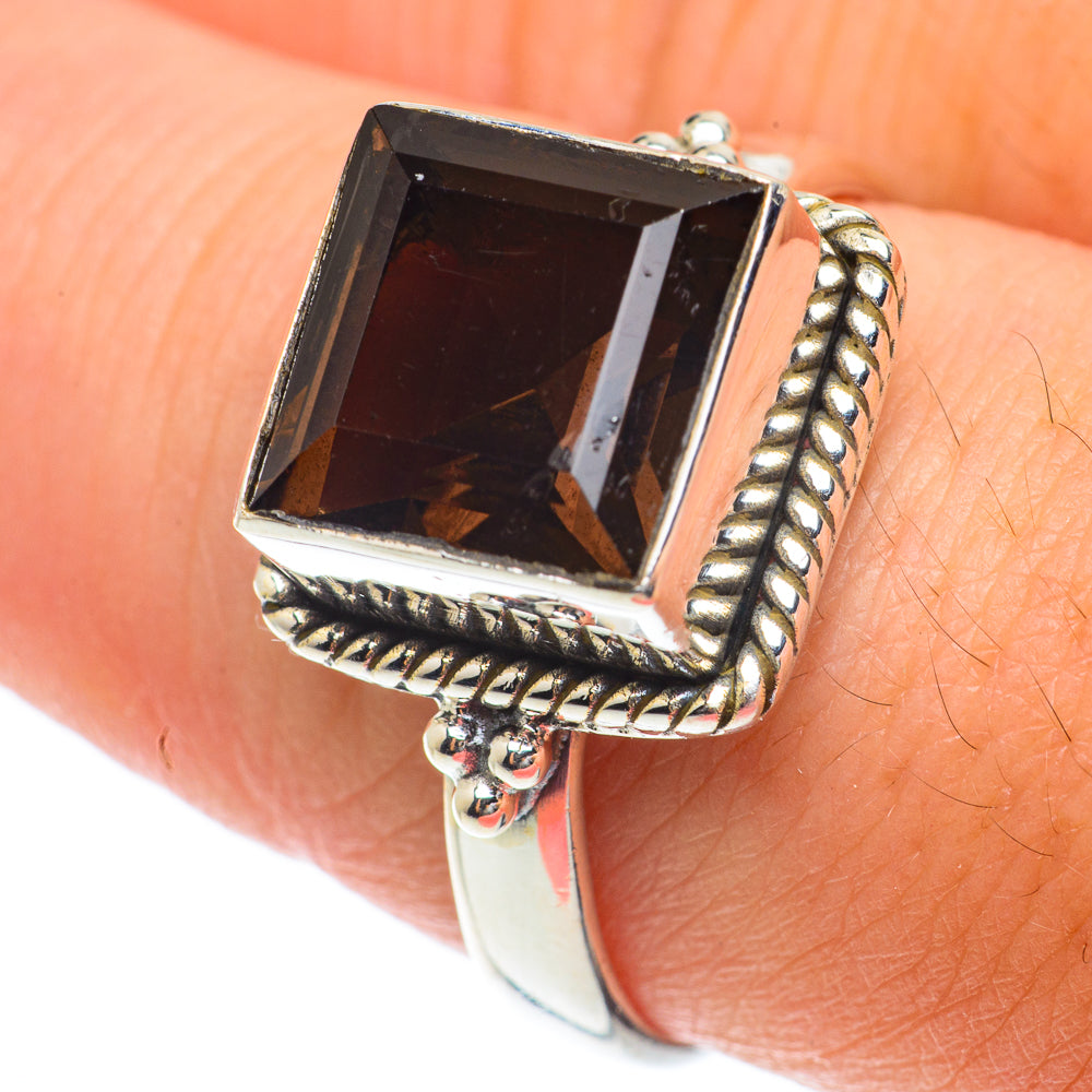 Smoky Quartz Rings handcrafted by Ana Silver Co - RING65186