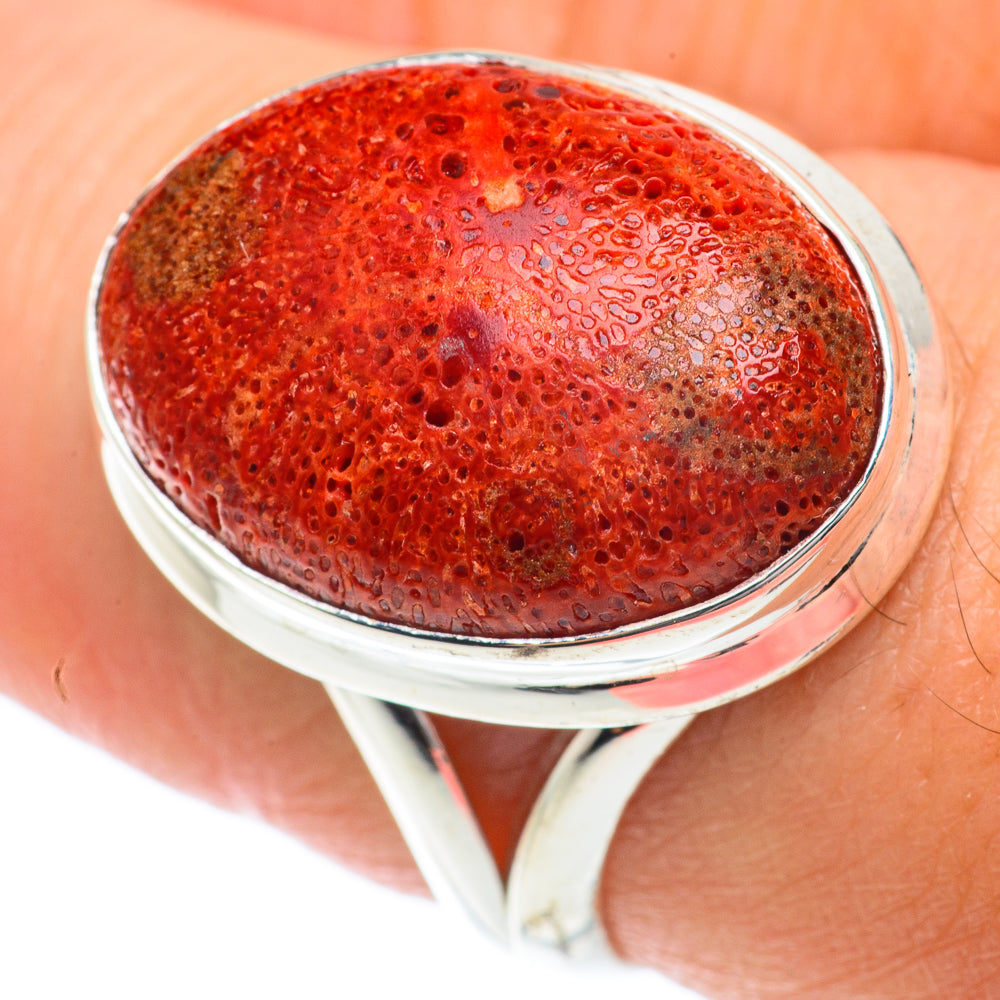 Sponge Coral Rings handcrafted by Ana Silver Co - RING65187