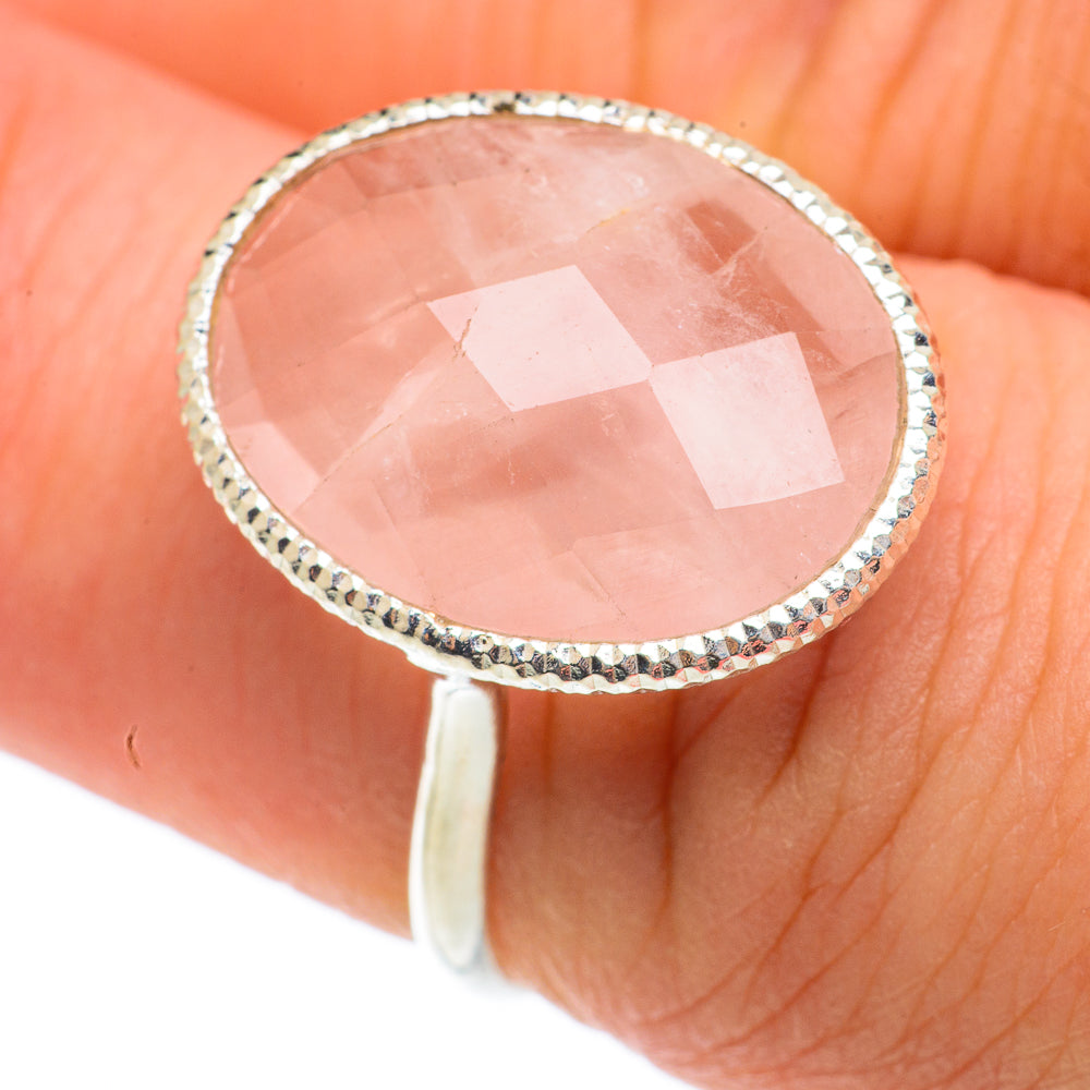Rose Quartz Rings handcrafted by Ana Silver Co - RING65190
