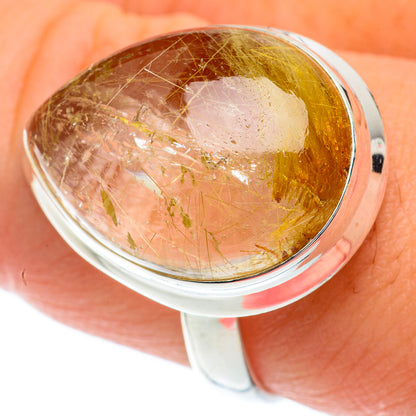 Rutilated Quartz Rings handcrafted by Ana Silver Co - RING65196