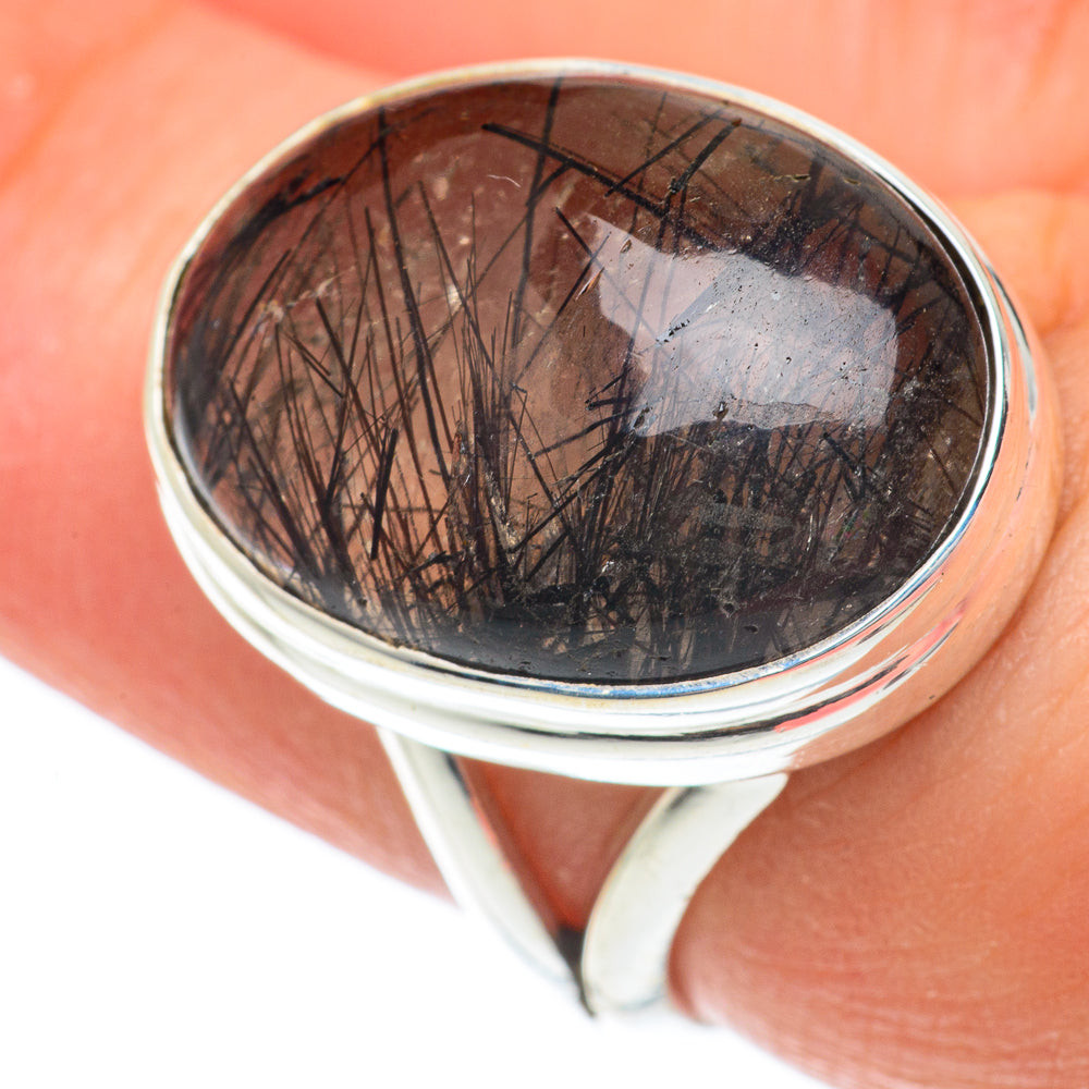 Tourmalinated Quartz Rings handcrafted by Ana Silver Co - RING65197