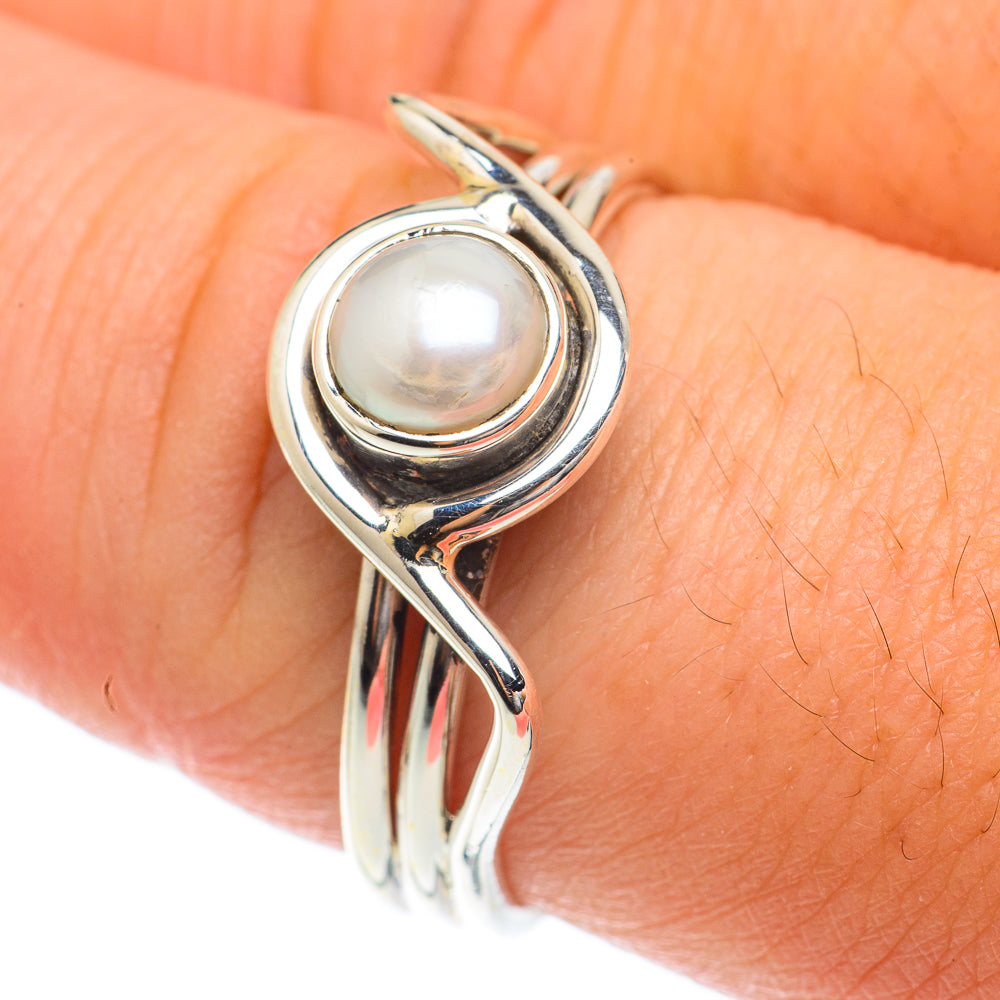 Cultured Pearl Rings handcrafted by Ana Silver Co - RING65199