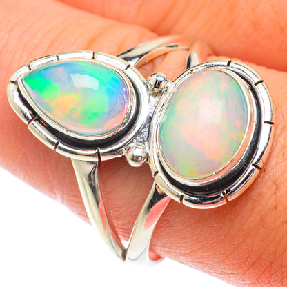 Ethiopian Opal Rings handcrafted by Ana Silver Co - RING65204