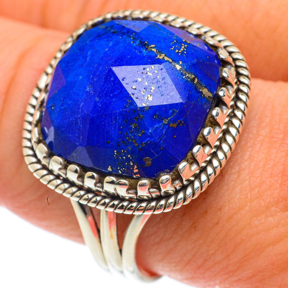 Lapis Lazuli Rings handcrafted by Ana Silver Co - RING65210