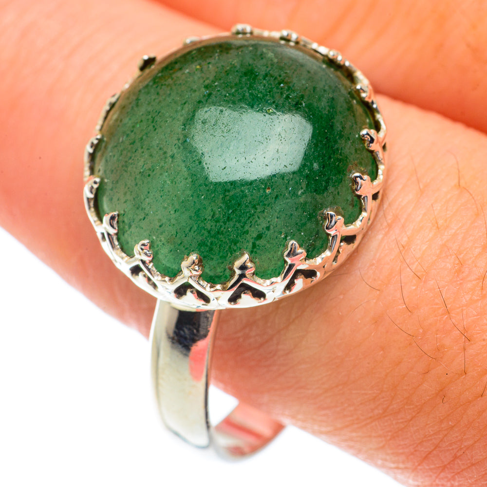 Green Aventurine Rings handcrafted by Ana Silver Co - RING65212