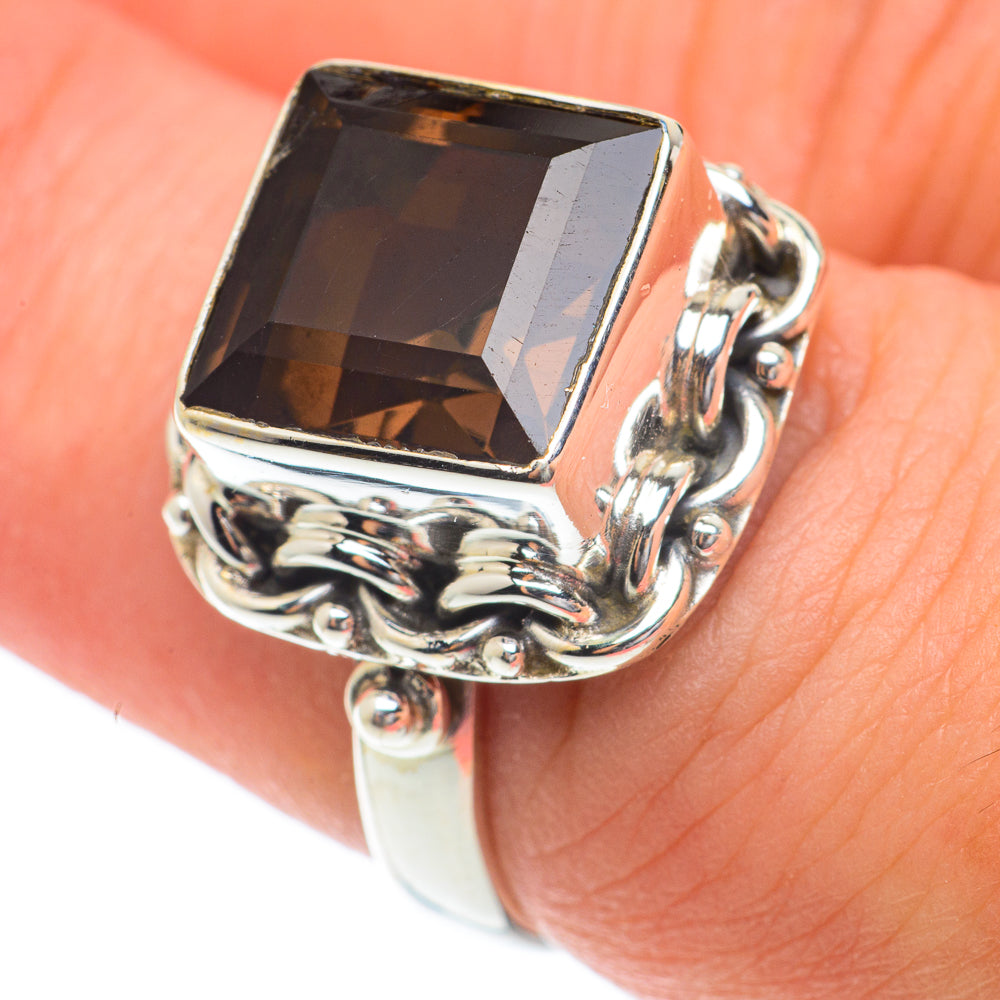 Smoky Quartz Rings handcrafted by Ana Silver Co - RING65215