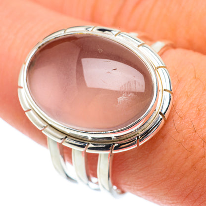Rose Quartz Rings handcrafted by Ana Silver Co - RING65220