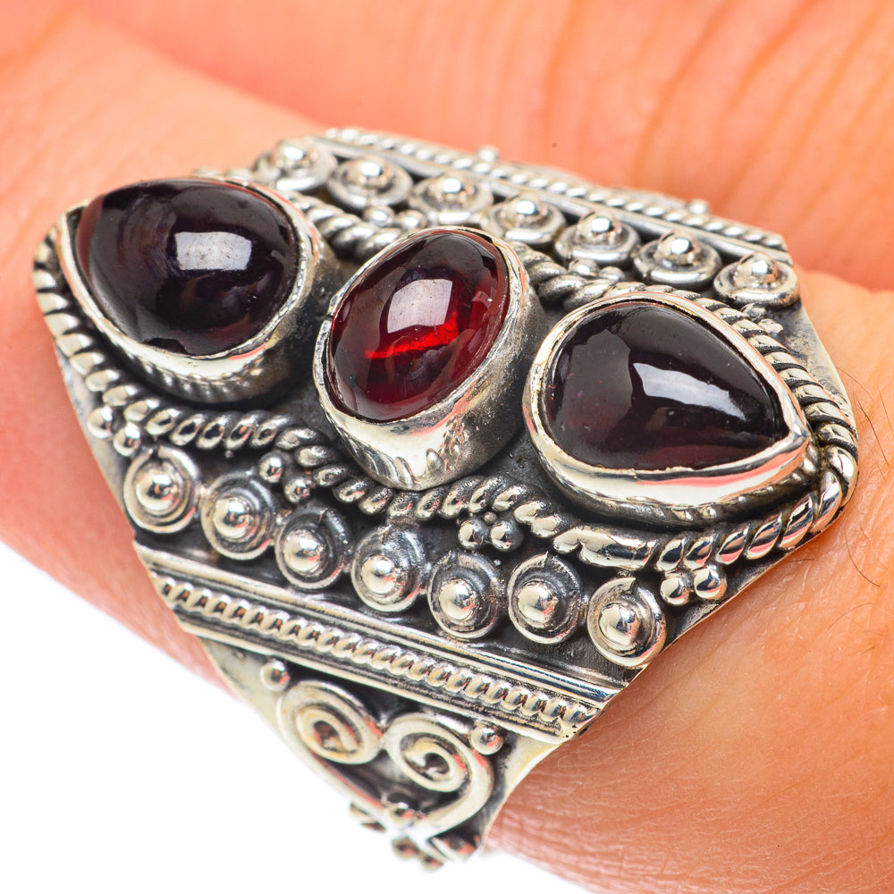 Garnet Rings handcrafted by Ana Silver Co - RING65221