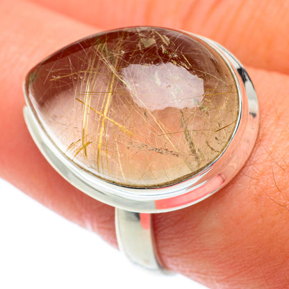 Rutilated Quartz Rings handcrafted by Ana Silver Co - RING65224