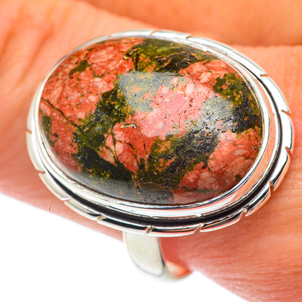 Unakite Rings handcrafted by Ana Silver Co - RING65229