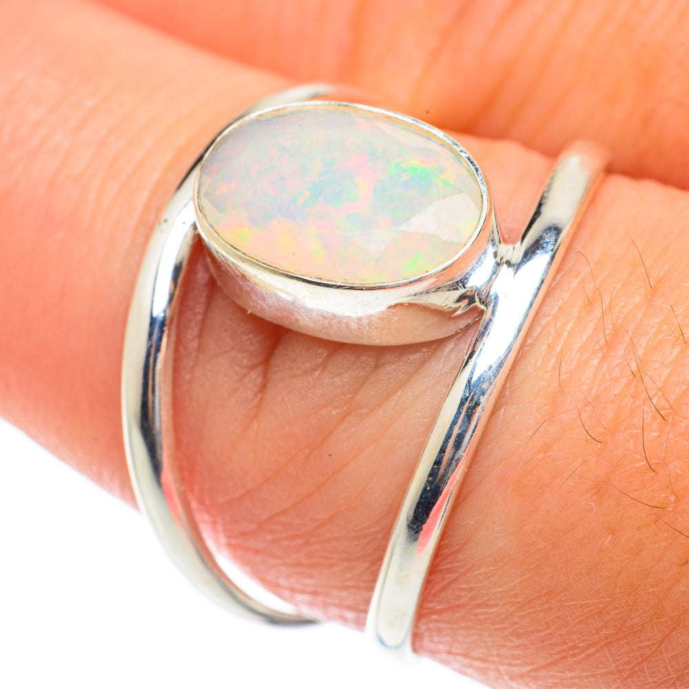Ethiopian Opal Rings handcrafted by Ana Silver Co - RING65232