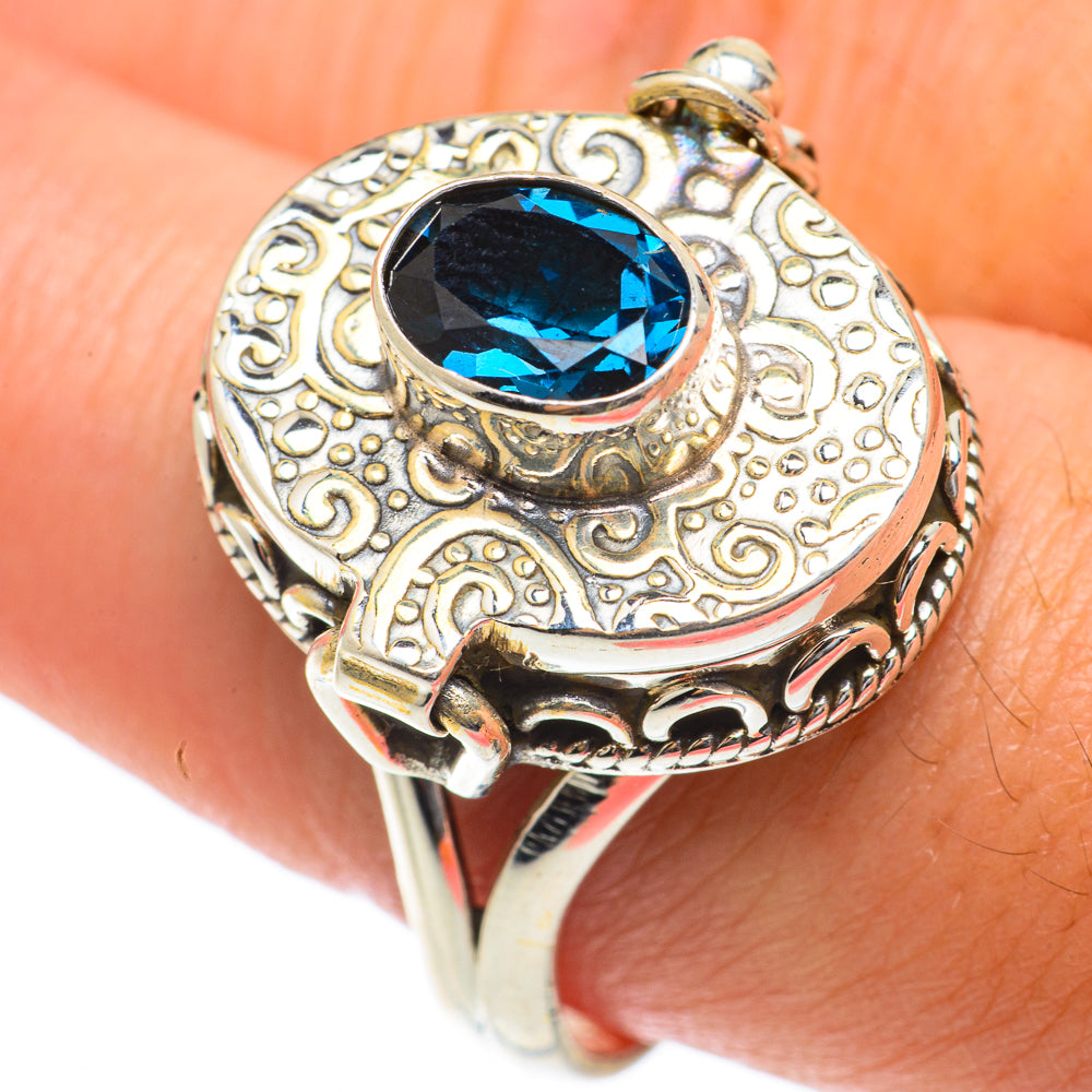 London Blue Topaz Rings handcrafted by Ana Silver Co - RING65235