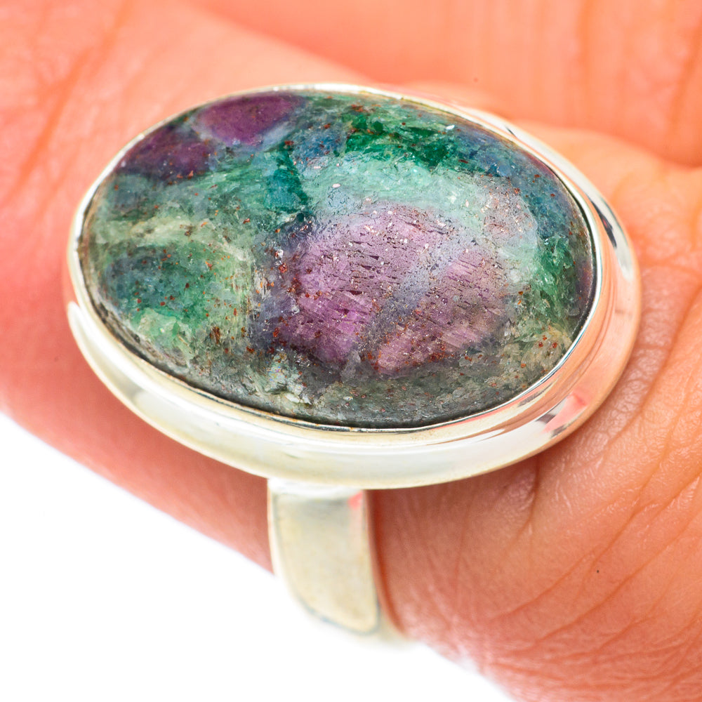 Ruby Fuchsite Rings handcrafted by Ana Silver Co - RING65239