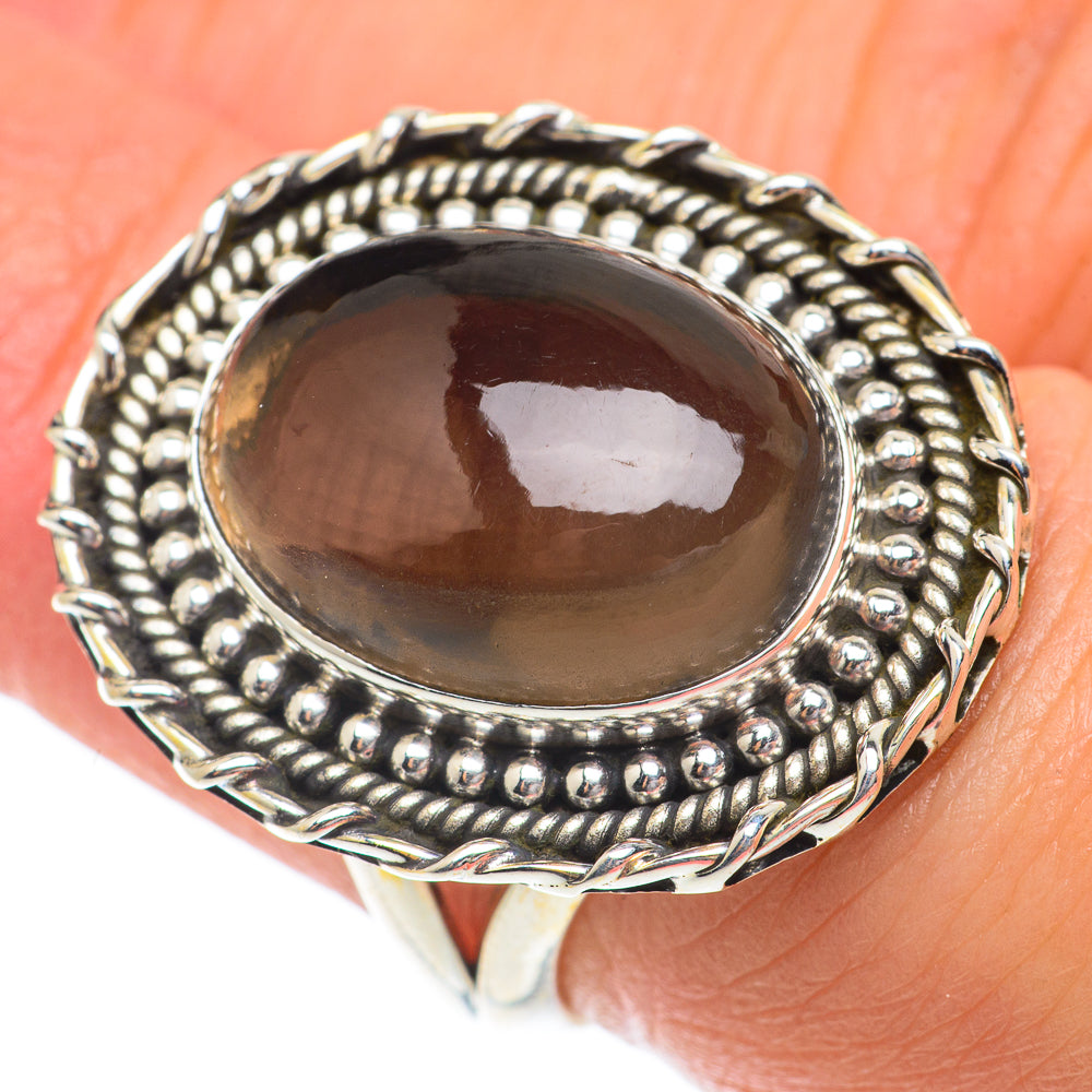 Smoky Quartz Rings handcrafted by Ana Silver Co - RING65241