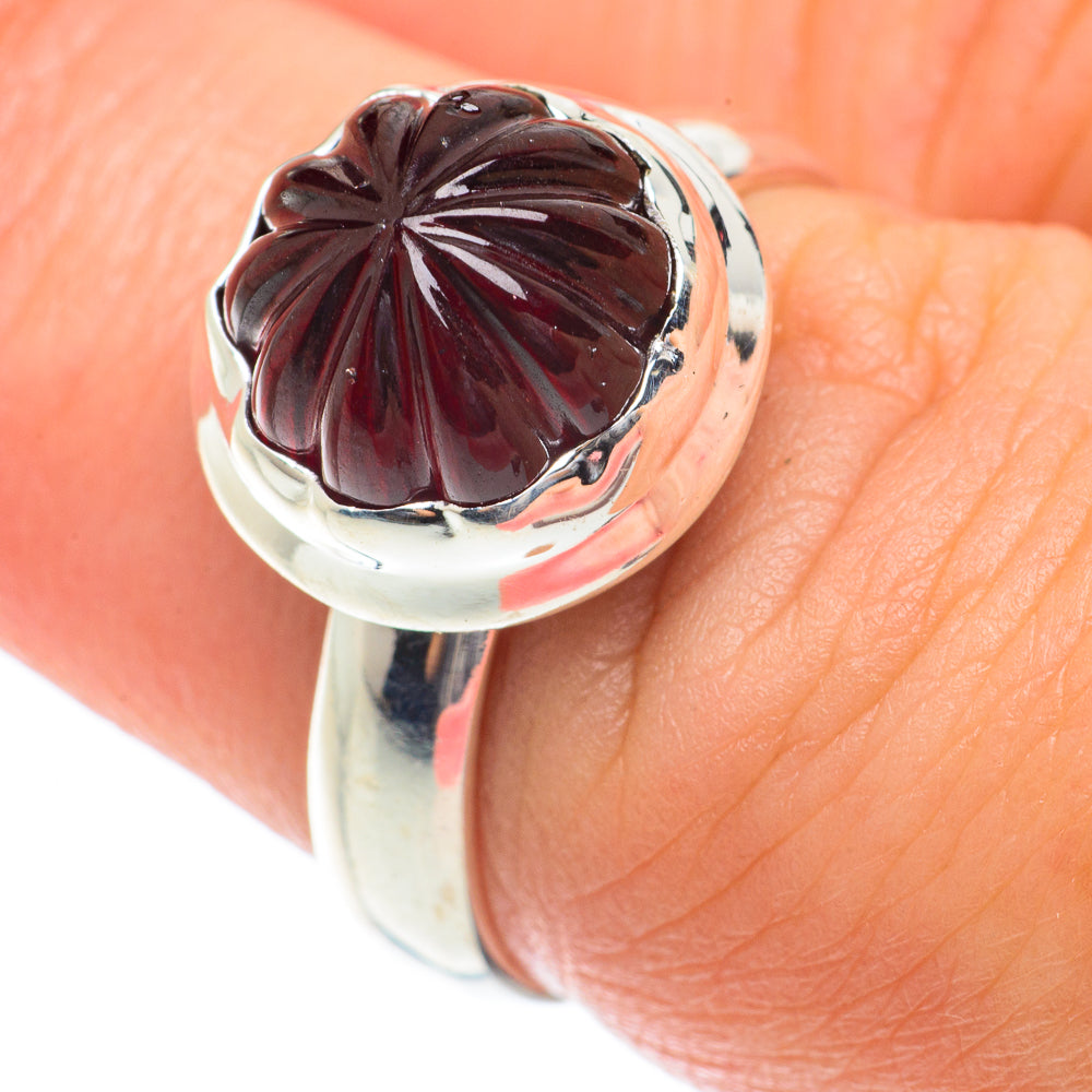 Garnet Rings handcrafted by Ana Silver Co - RING65247
