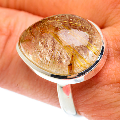 Rutilated Quartz Rings handcrafted by Ana Silver Co - RING65250
