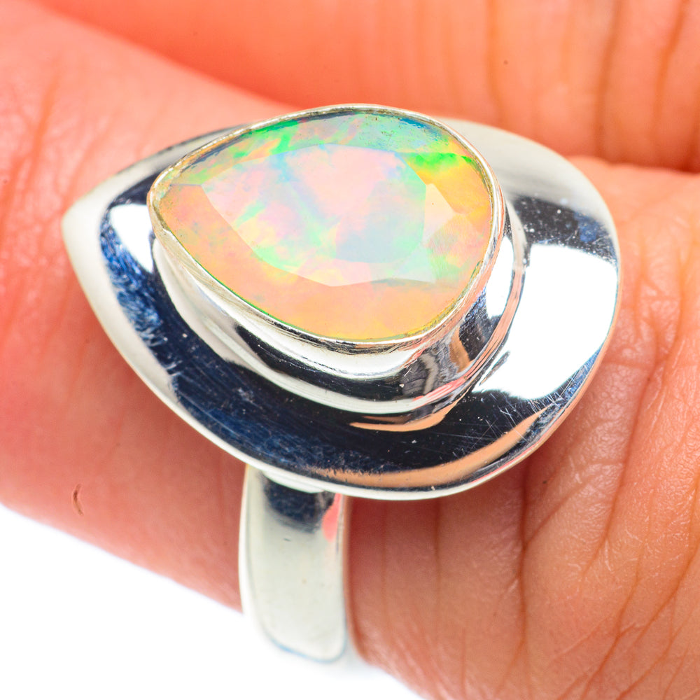 Ethiopian Opal Rings handcrafted by Ana Silver Co - RING65257