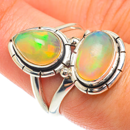 Ethiopian Opal Rings handcrafted by Ana Silver Co - RING65259