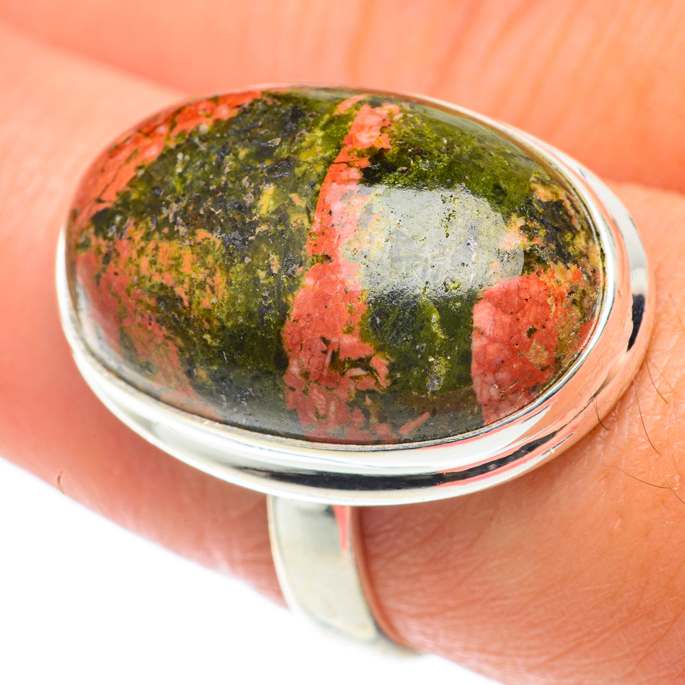 Unakite Rings handcrafted by Ana Silver Co - RING65265