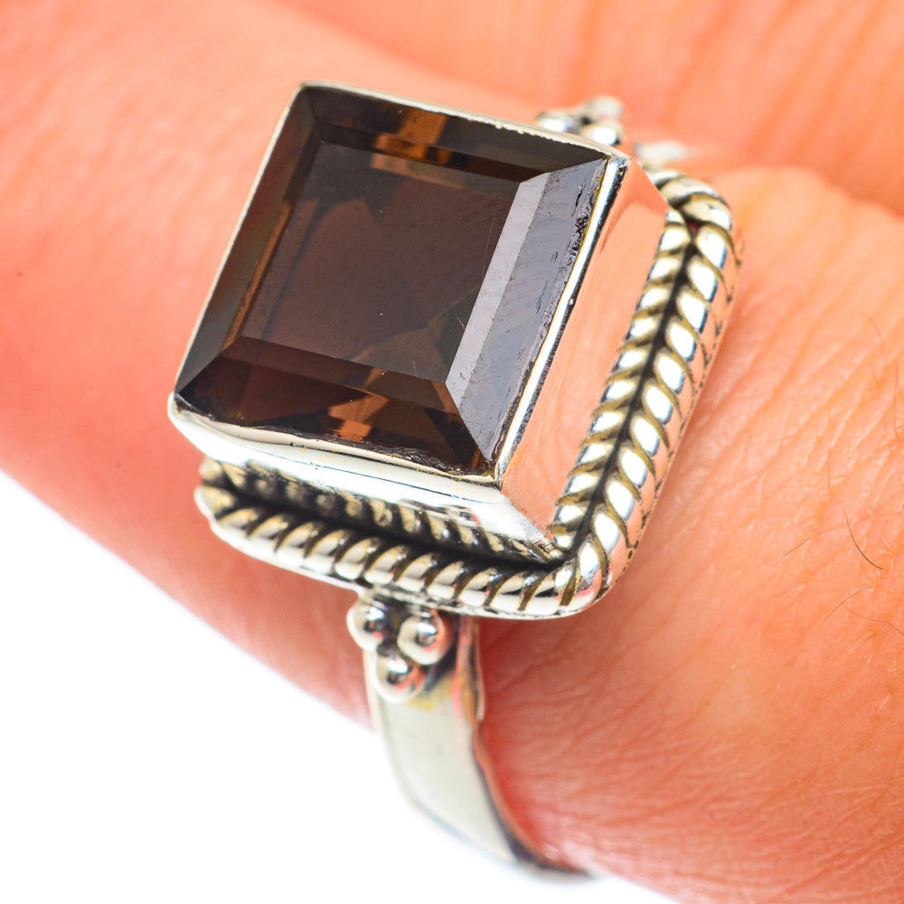 Smoky Quartz Rings handcrafted by Ana Silver Co - RING65268