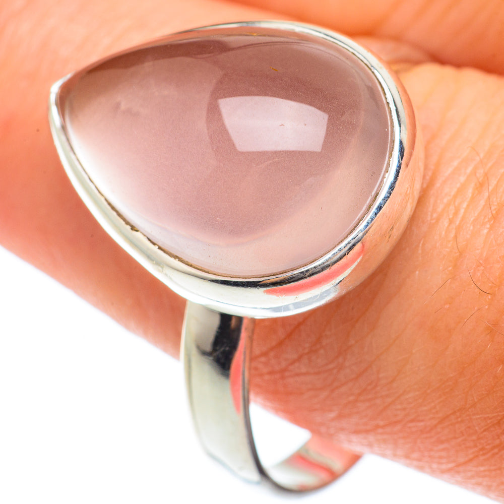 Rose Quartz Rings handcrafted by Ana Silver Co - RING65271