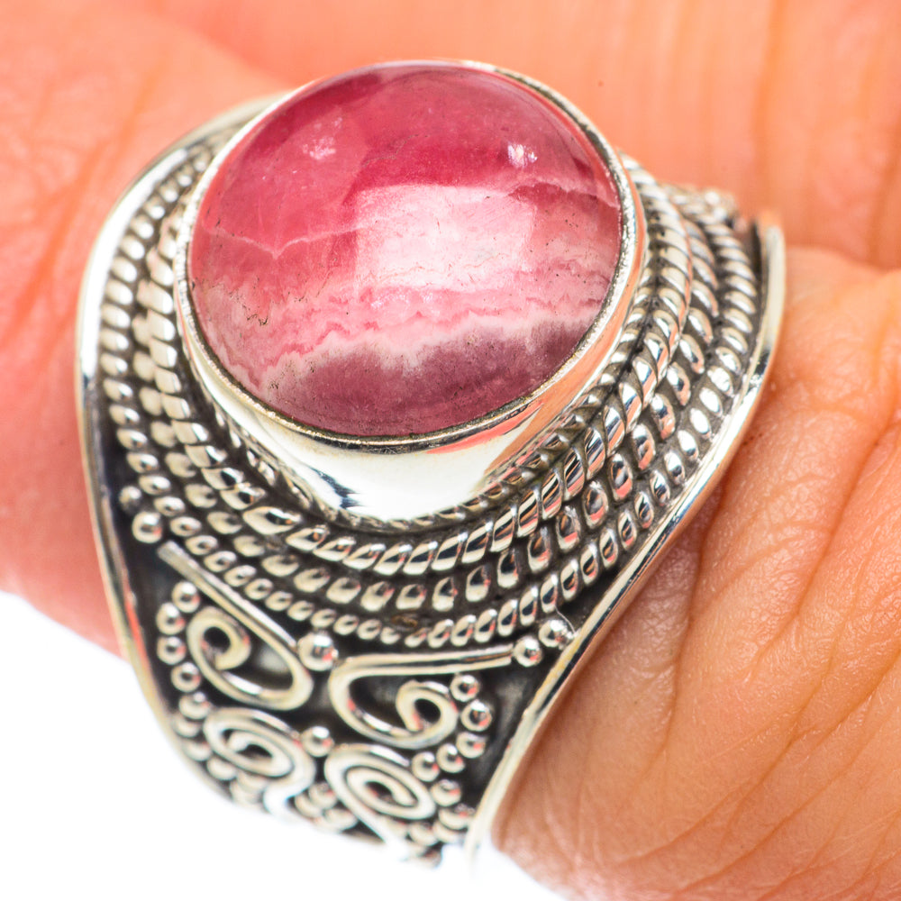 Rhodochrosite Rings handcrafted by Ana Silver Co - RING65272