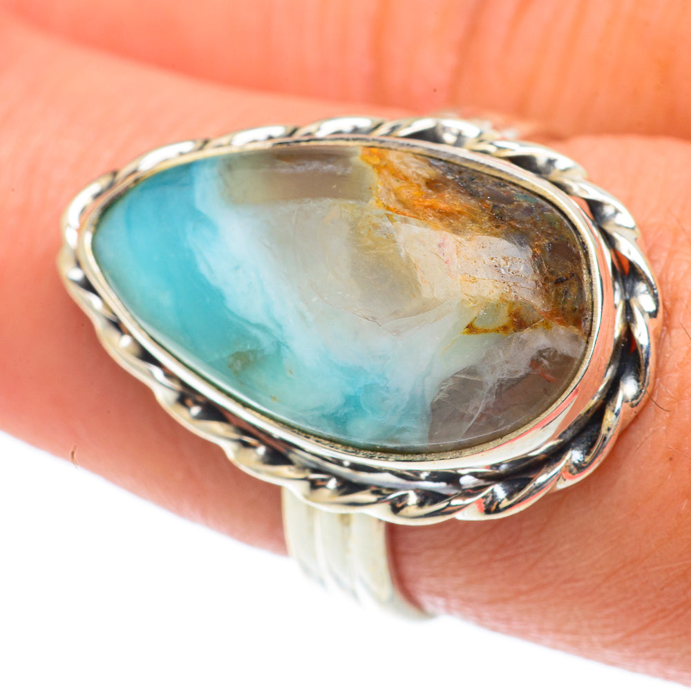 Peruvian Opal Rings handcrafted by Ana Silver Co - RING65285