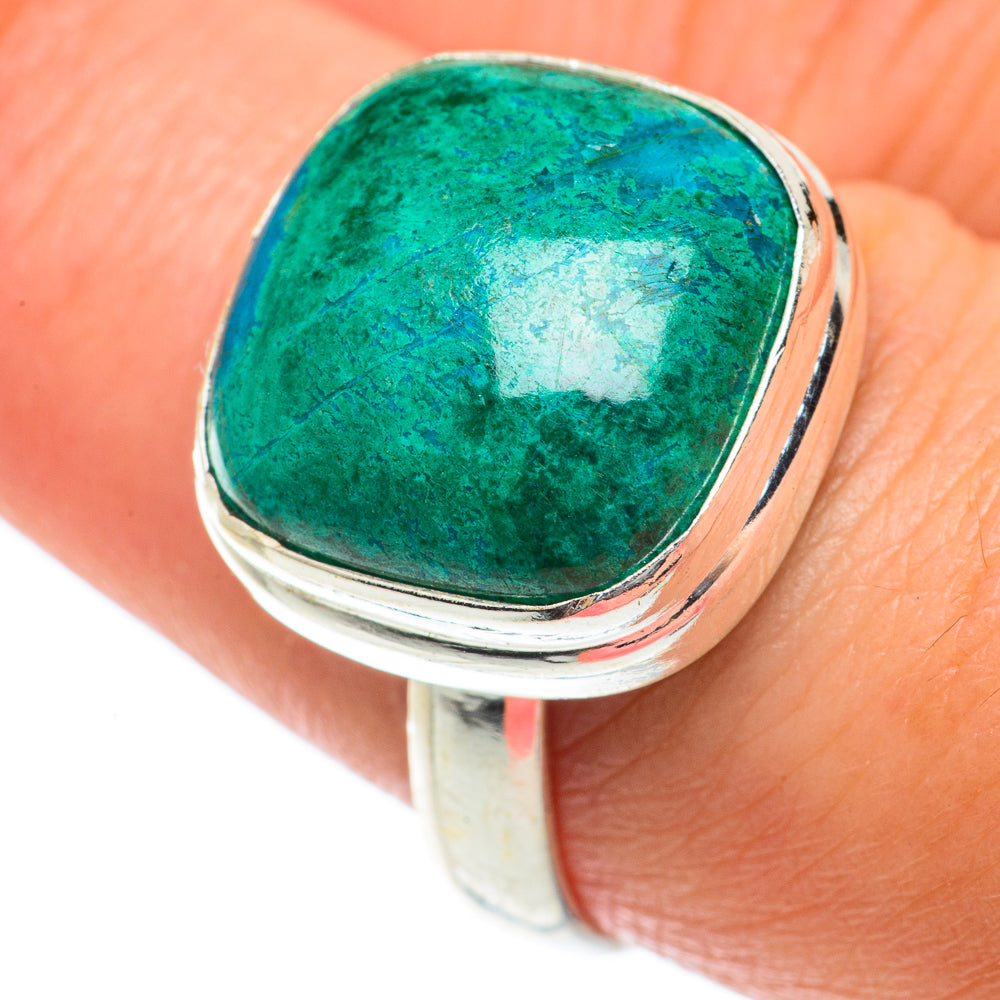 Chrysocolla Rings handcrafted by Ana Silver Co - RING65287