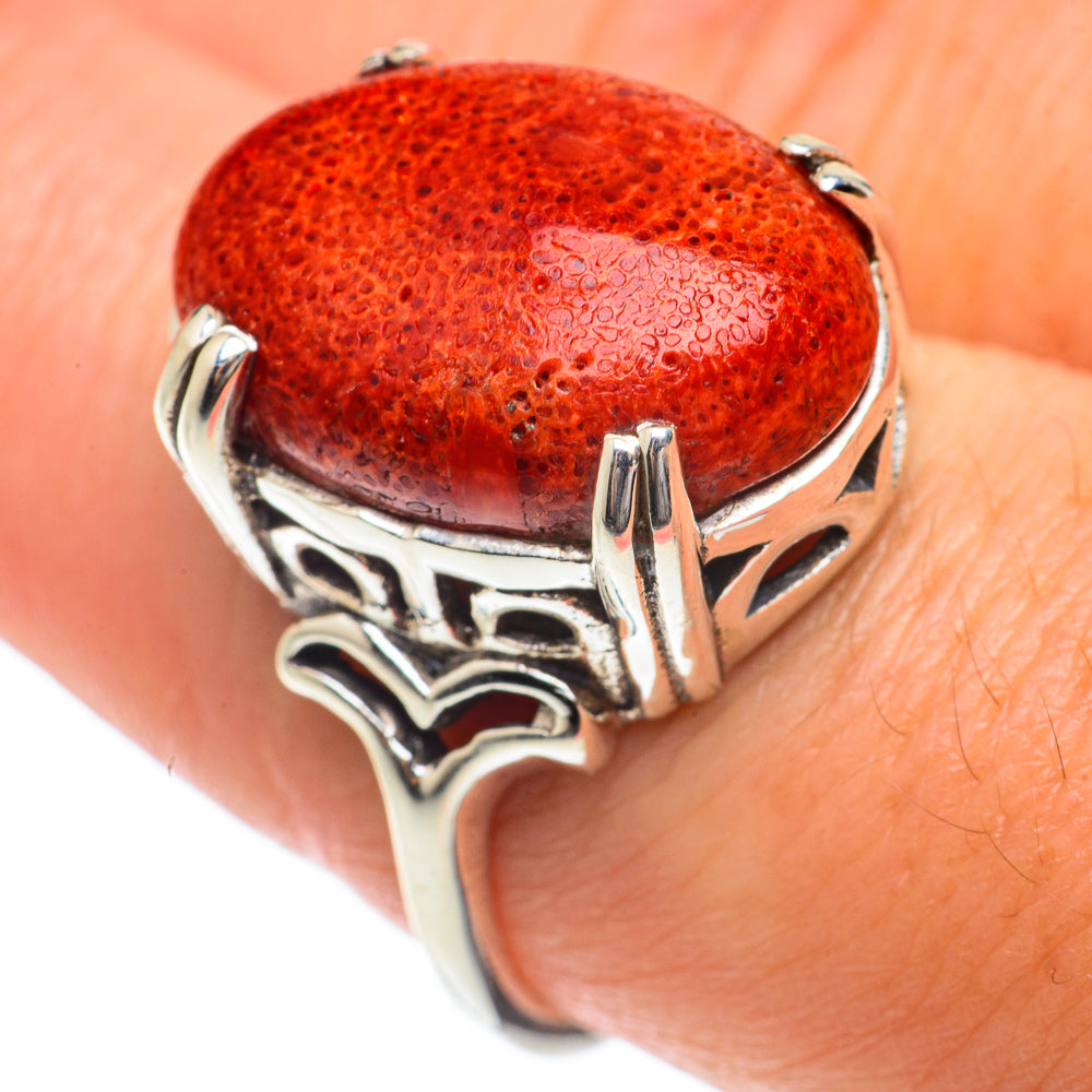 Sponge Coral Rings handcrafted by Ana Silver Co - RING65293