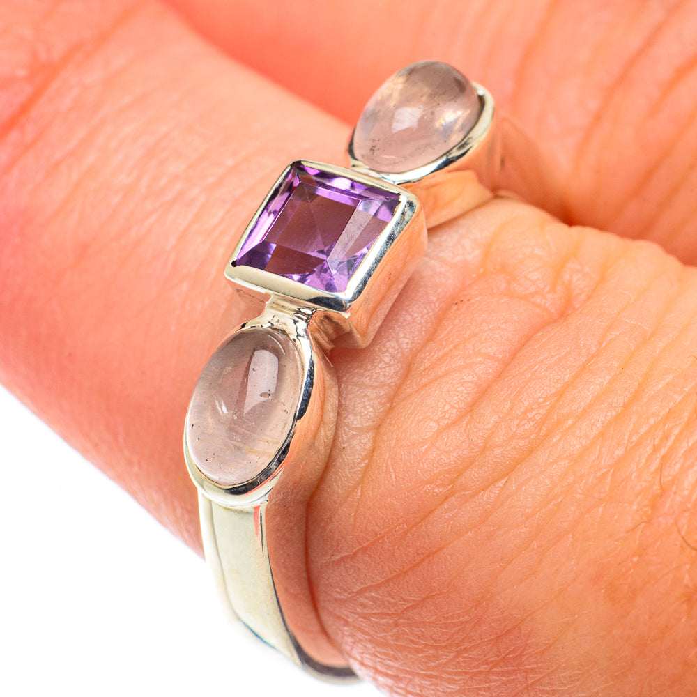 Rose Quartz Rings handcrafted by Ana Silver Co - RING65295