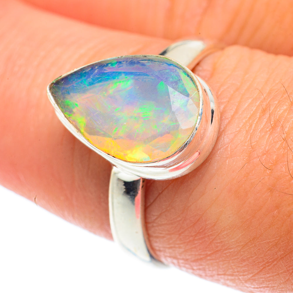 Ethiopian Opal Rings handcrafted by Ana Silver Co - RING65302