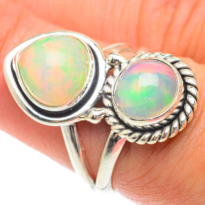 Ethiopian Opal Rings handcrafted by Ana Silver Co - RING65303