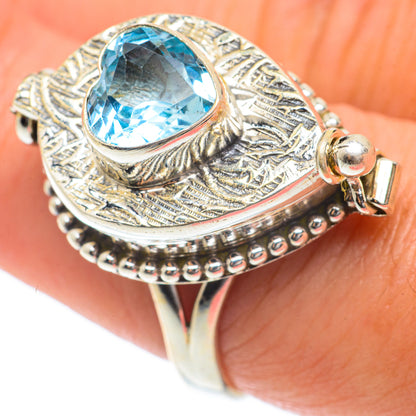 Blue Topaz Rings handcrafted by Ana Silver Co - RING65306