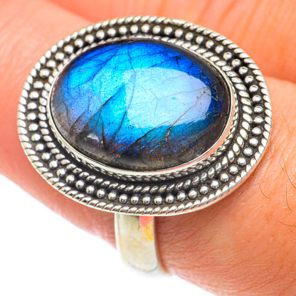 Labradorite Rings handcrafted by Ana Silver Co - RING65308