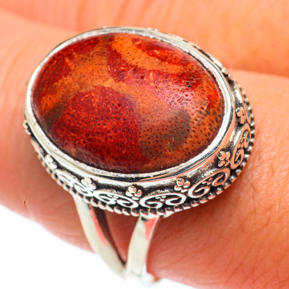 Sponge Coral Rings handcrafted by Ana Silver Co - RING65314