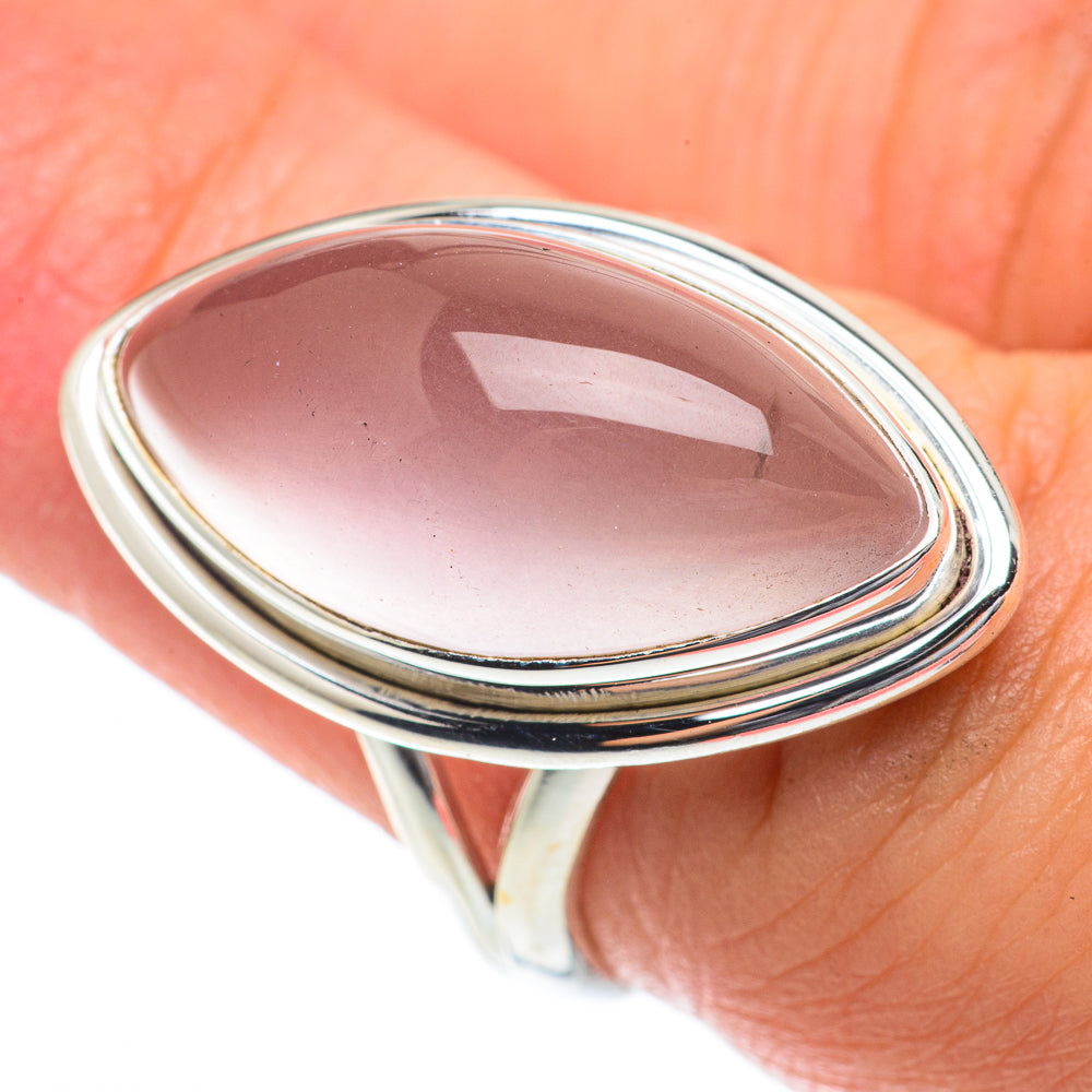 Rose Quartz Rings handcrafted by Ana Silver Co - RING65316