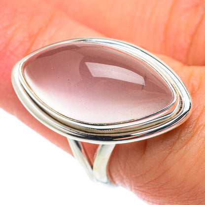 Rose Quartz Rings handcrafted by Ana Silver Co - RING65316