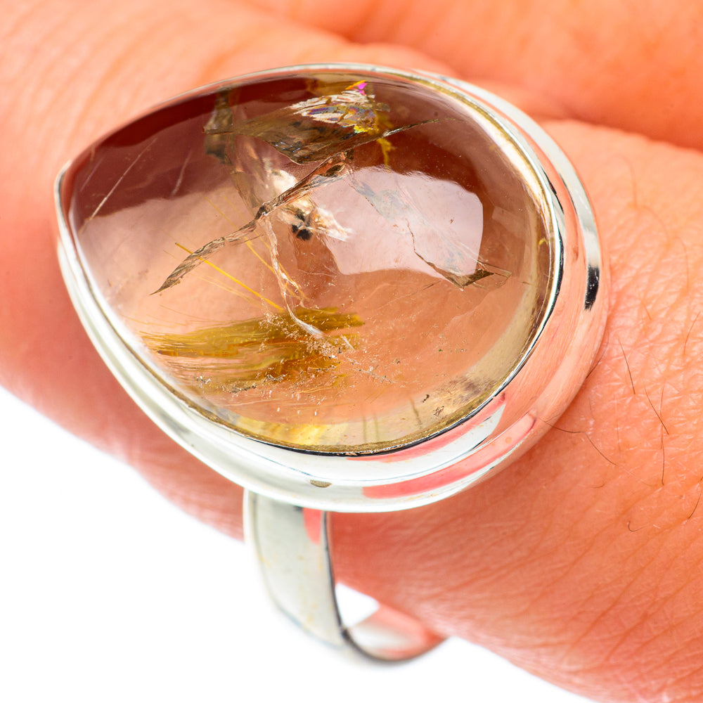 Rutilated Quartz Rings handcrafted by Ana Silver Co - RING65319