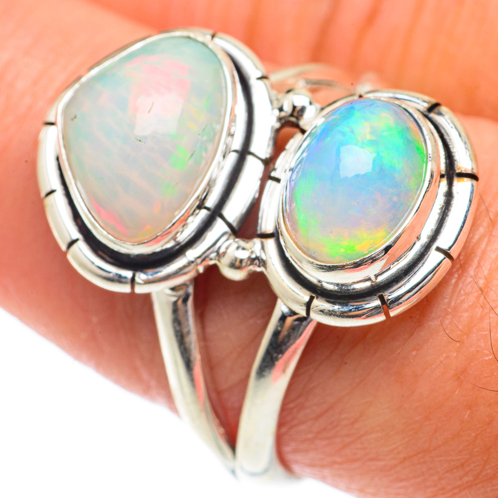 Ethiopian Opal Rings handcrafted by Ana Silver Co - RING65322