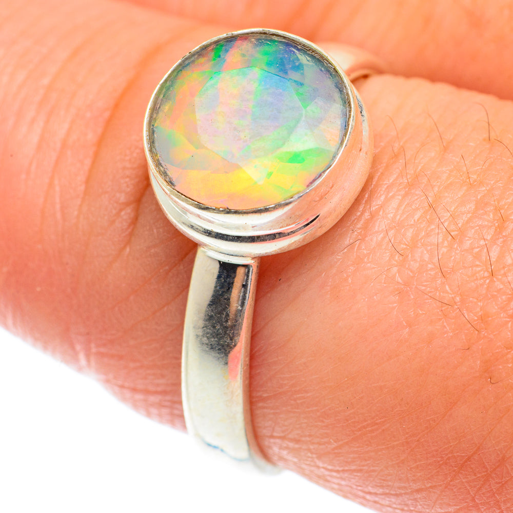 Ethiopian Opal Rings handcrafted by Ana Silver Co - RING65324
