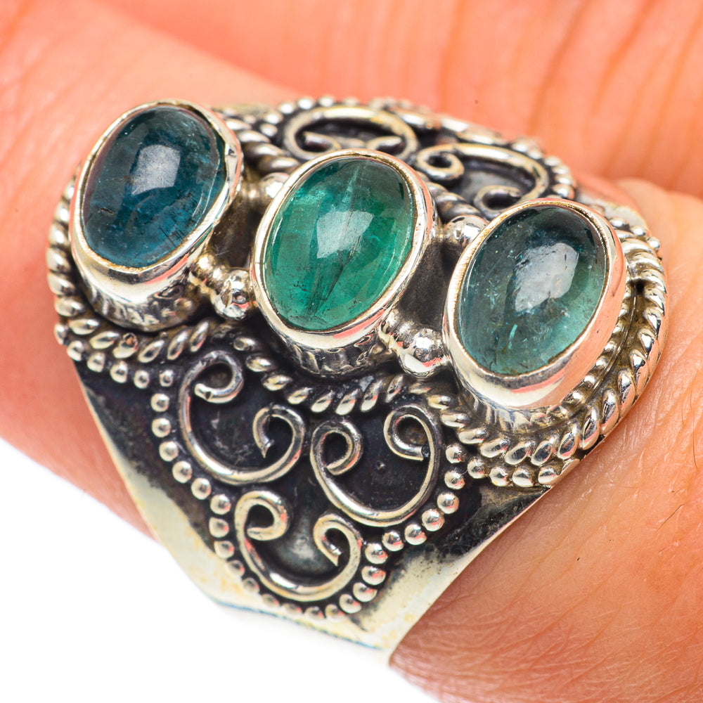 Green Tourmaline Rings handcrafted by Ana Silver Co - RING65327
