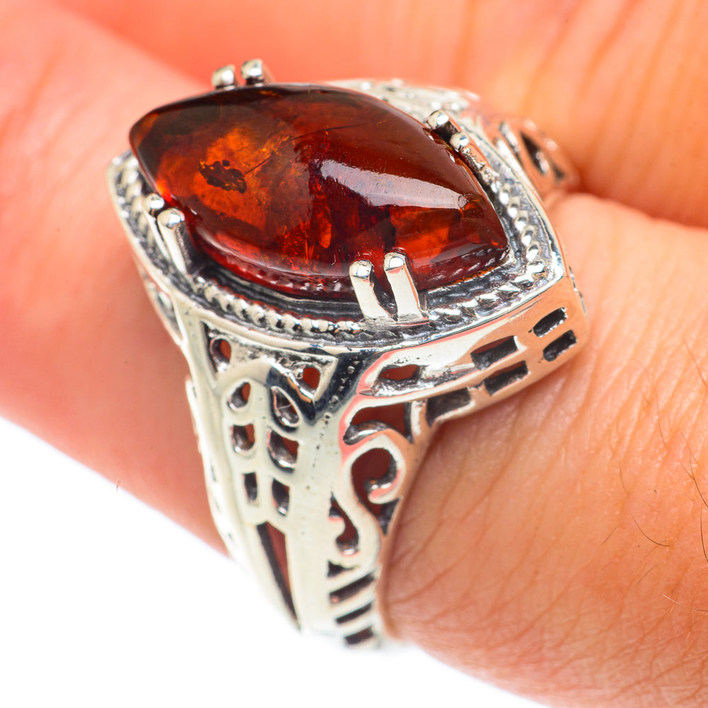 Baltic Amber Rings handcrafted by Ana Silver Co - RING65336