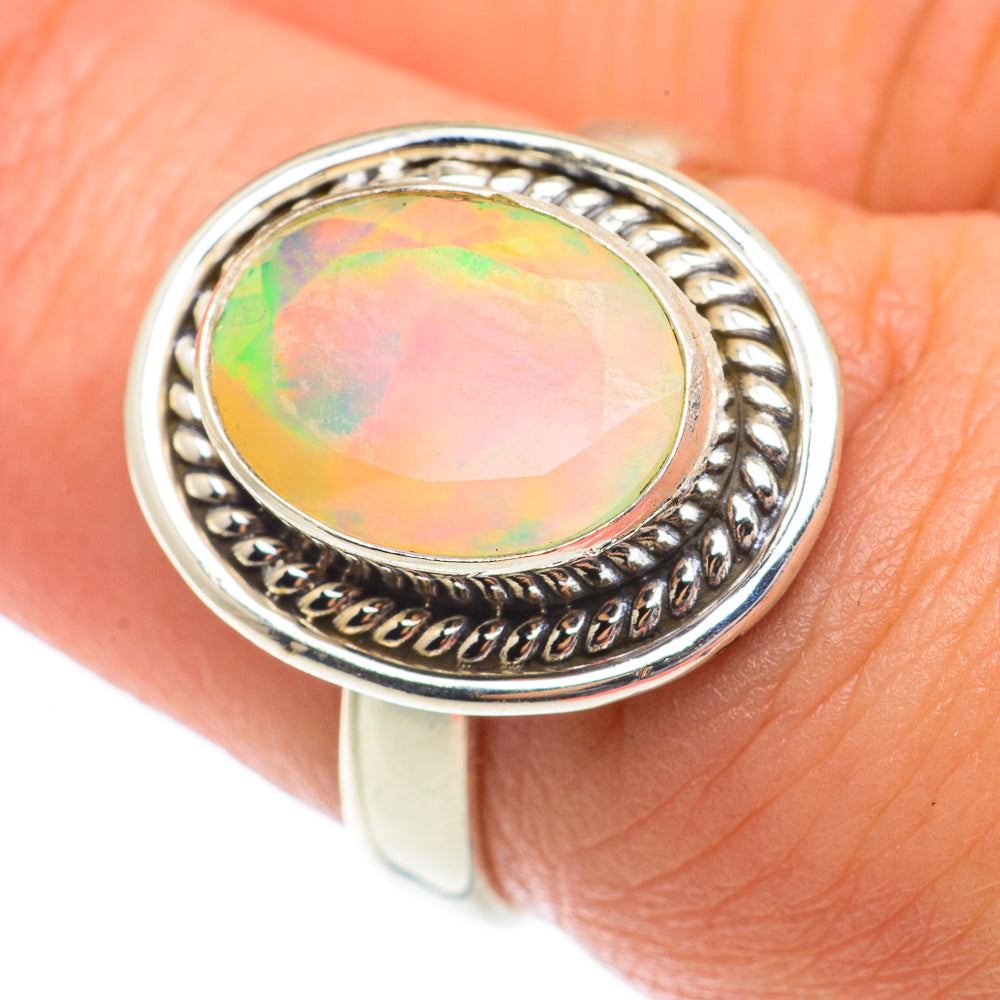 Ethiopian Opal Rings handcrafted by Ana Silver Co - RING65344