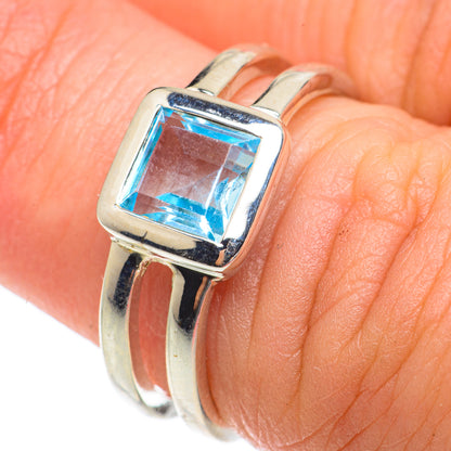 Blue Topaz Rings handcrafted by Ana Silver Co - RING65347