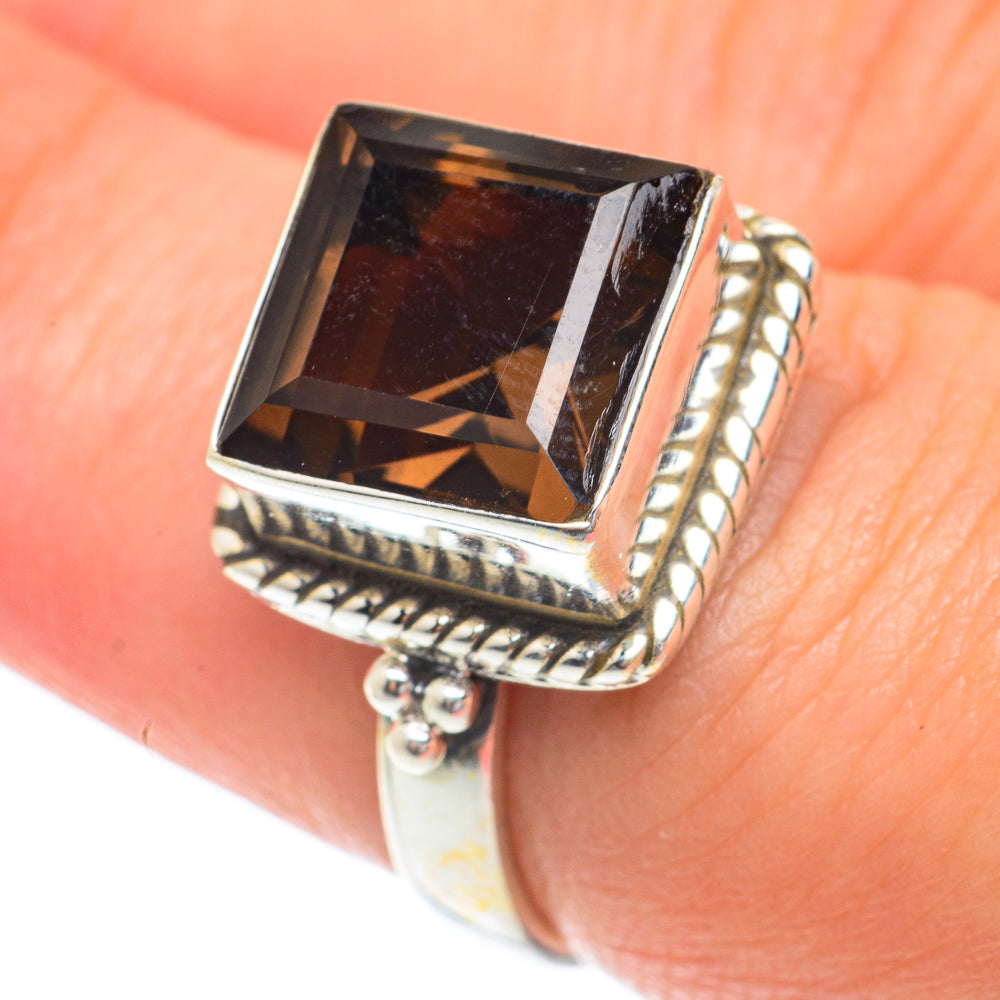 Smoky Quartz Rings handcrafted by Ana Silver Co - RING65348