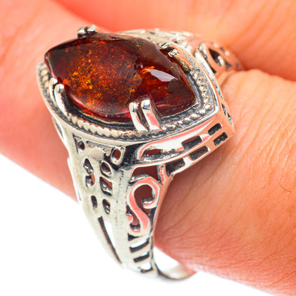Baltic Amber Rings handcrafted by Ana Silver Co - RING65349