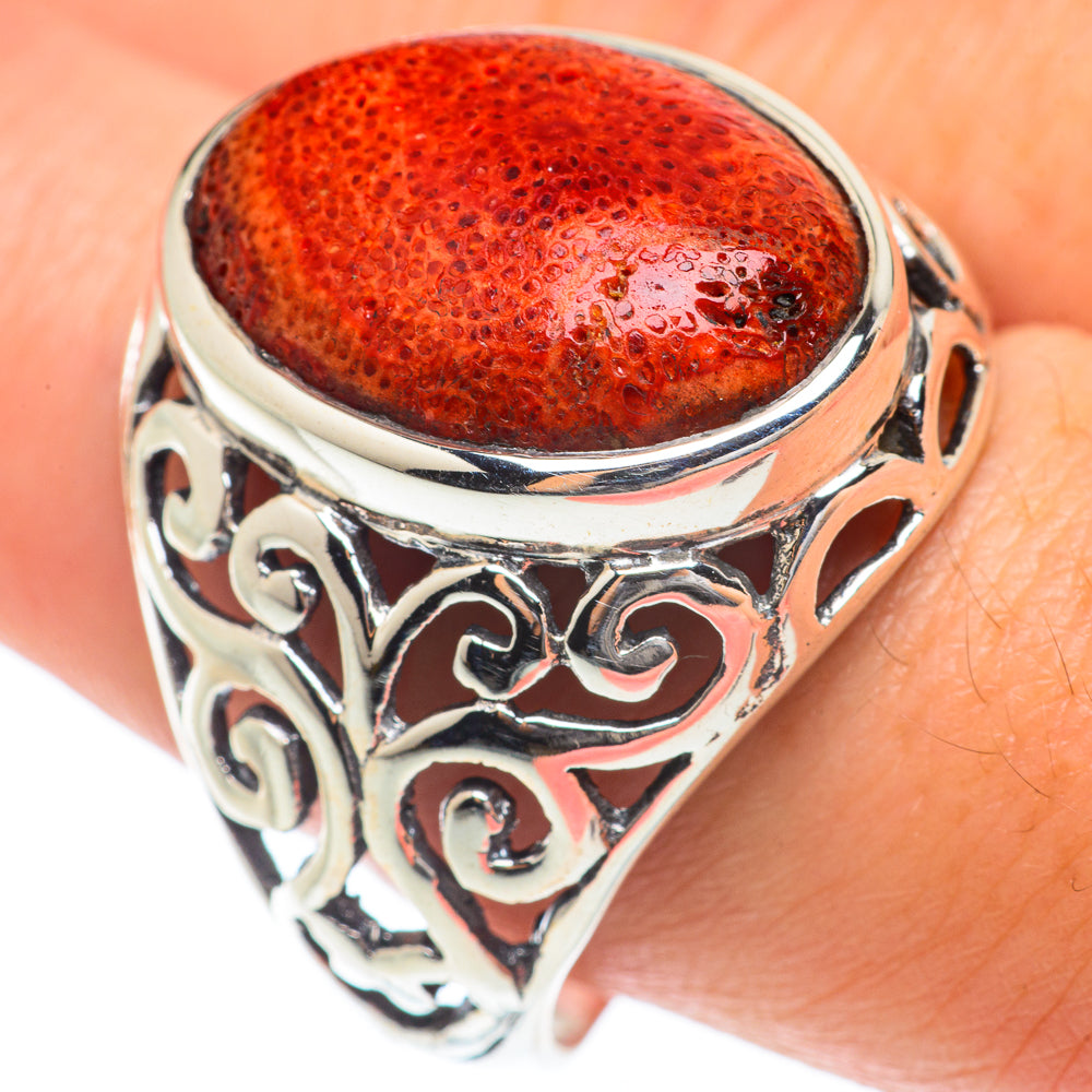 Sponge Coral Rings handcrafted by Ana Silver Co - RING65352